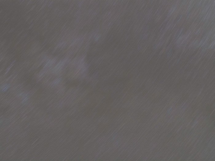 Stack of 32 non-aligned images of the same star field: this is how much stars move in less than 3 minutes.